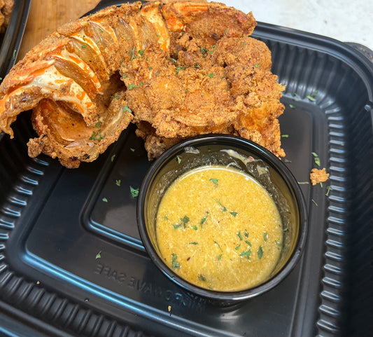 Fried lobster tail